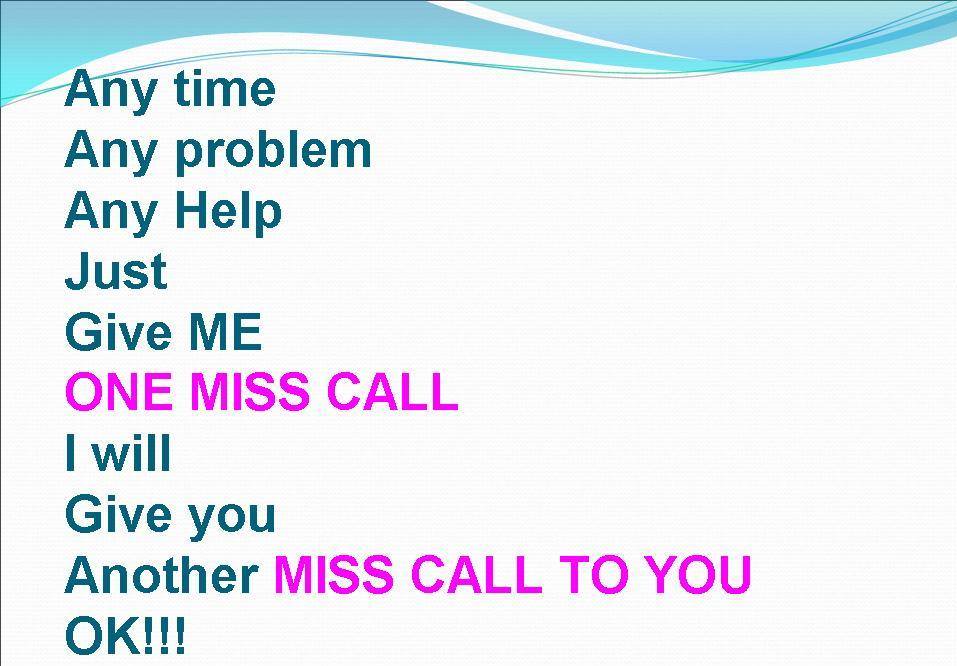 Give Miss Call